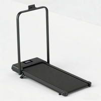 Tapis roulant compact et pliable FLOWA avec moteur silencieux, mini tapis roulant pour appartement, course à pied en intérieur