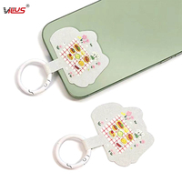 Nouvelle conception personnalisable : Lanière de téléphone portable en tissu à motifs hiver et été pour tour de cou, dragonne et étui de téléphone