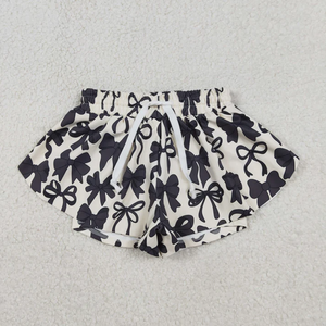Shorts assortis mère et fille, imprimé camouflage, avec nœuds, taille élastique à cordon de serrage, décontractés, motif papillon, pour enfants et adultes - Product Image 5