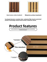Panneaux muraux acoustiques en bois de noyer et feutre 60x60cm, absorption acoustique hautement efficace, design européen et américain pour la maison