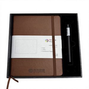 Set de Regalo de Cuaderno de Negocios A5 de Alta Gama Personalizable con Logotipo de Empresa para Reuniones Anuales, Aprendizaje de Empleados, Diseño Elegante - Product Image 5