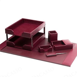 Bán buôn đa chức năng máy tính để bàn văn phòng phẩm Organiser Set thời trang kinh doanh Bộ Quà Tặng văn phòng bàn da văn phòng phẩm Set - Product Image 5