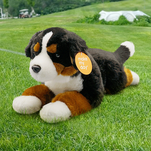 Peluche réaliste de haute qualité Berger Suisse, jouet en peluche, animal de la faune, poupée, oreiller, objet de collection pour enfants - Product Image 5