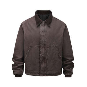 OEM marchio di alta qualità modello di <span class=keywords><strong>moda</strong></span> invernale giacca da <span class=keywords><strong>lavoro</strong></span> Plus Size personalizzata per gli uomini Cargo Casual elegante tela Denim giacca da uomo - Product Image 5