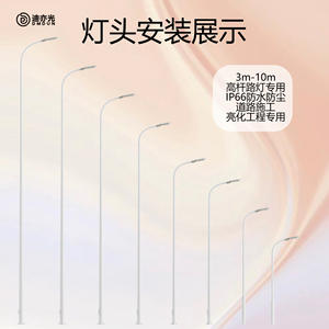 Street Lamp <b>LED</b> Outdoor Waterproof High Pole Street Lamp Head Municipal Road High Power Energy Saving <b>Module</b> Street Lamp - Product Image 4