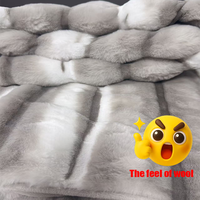 2026 luxueux Super doux Double couche uni teint fausse fourrure de lapin moderne toutes saisons lit couverture maison literie en Polyester