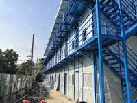 Kit duplex Appartement préfabriqué de luxe Béton Durable Estate K-Type Maison préfabriquée Labour Camp K Maisons à vendre au Ghana