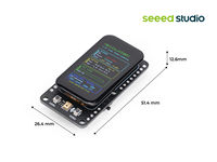 Carte de développement d'appareil intelligent miniature prête à l'emploi Chipboard Seeed Studio XIAO avec écran tactile IPS de 1,47'' (ESP32-S3)