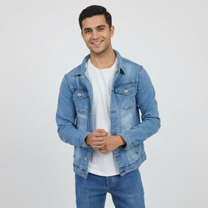 Wholesale Custom Men's Winter Jackets High Quality Oversized Windbreaker Coat With <b>Fur</b> Hood Button Decorations; Filled Cotton - Product Image 1