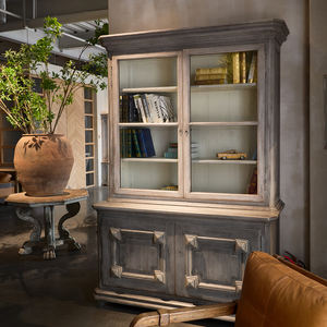 شاشة عرض من الخشب الصلب على الطراز الفرنسي العتيقة المستصلحة لتناول الطعام وأثاث غرفة المعيشة - Product Image 1