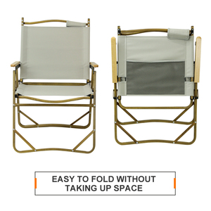 Silla Plegable Portátil para Exteriores, Ligera, con Marco de Aluminio, Reclinable, para Campamento - Product Image 6