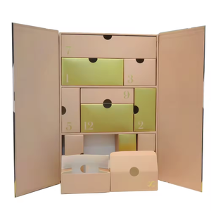 Forma esagonale 12 giorni festiva calendario dell'avvento Set regalo graziosa piccola cosa calendario dell'avvento scatola - Product Image 3