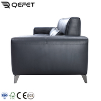 Canapé d'angle en cuir véritable pour salon, avec fauteuil inclinable électrique et dossier réglable en hauteur, ensemble de canapés motorisés extensibles