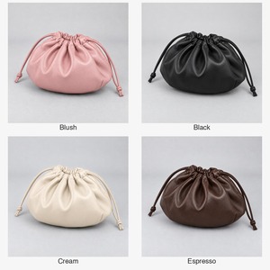 Makeup <b>Bag</b> Vegan Leather Drawstring Flat Lay Cosmetic Pouch Opens into 45cm Mat PVC Free Custom Logo - Product Image 5