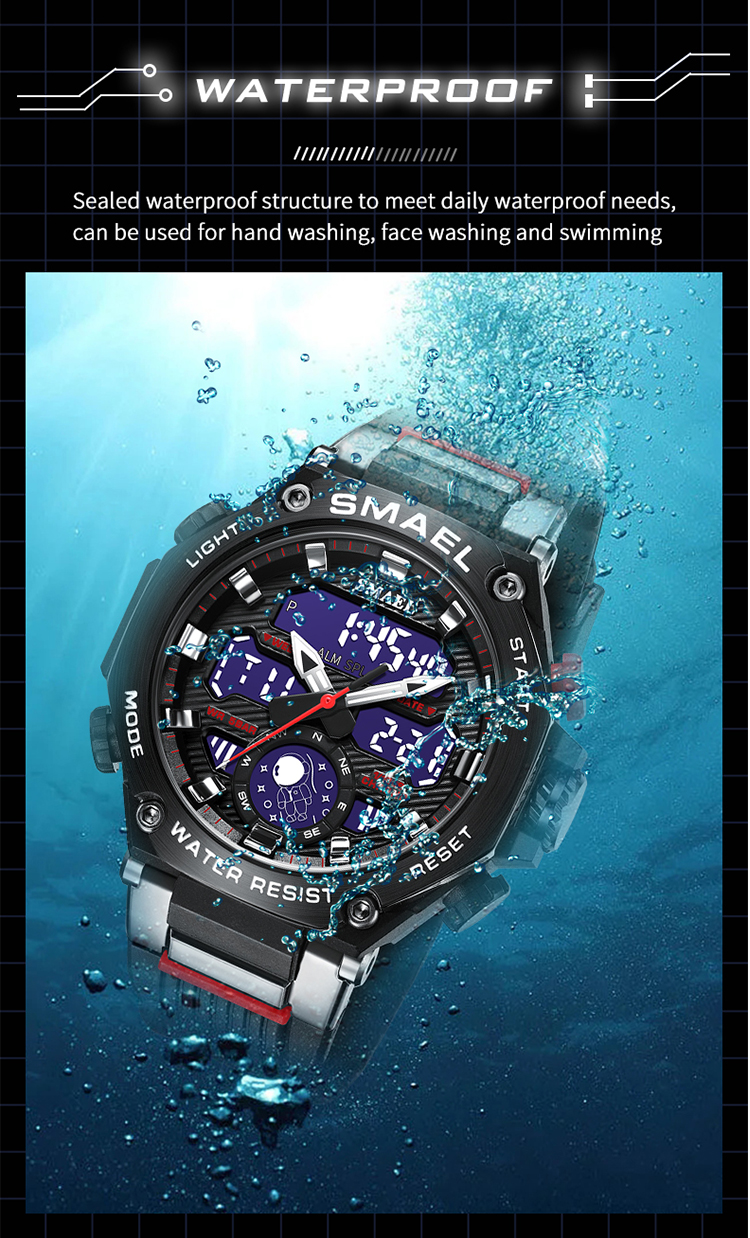 Newest Men's popular Watches Big Brand SMAEL 8069 Men Digital Sport Watches