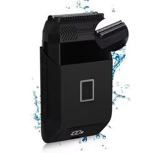 Afeitadora Eléctrica de Alta Potencia 8500 rpm para Hombre, Doble Lámina, Pantalla LCD, Impermeable IPX7, Tapa Magnética, Recortadora de Barba y Cabello - Product Image 1