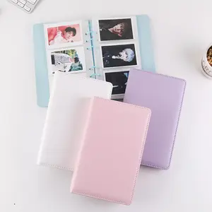 PU Leather Pure Color Album Holds 150 Pcs Photos for Mini Fuji Instax & Name Card 7s 8 25 50s Photo Album