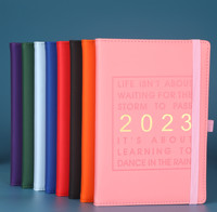 Carnets en PU en gros, logo personnalisé, couverture rigide, agenda hebdomadaire et mensuel A5, organisateur, planificateur 2024, impression de carnet, carnet à spirales