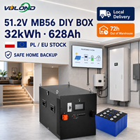 Kit de Caja Apilable para Batería de Litio LiFePO4 MB56, 51.2V 30KWh 628Ah, Almacenamiento de Energía Solar CAN, Protección IP66, Fuera de la Red