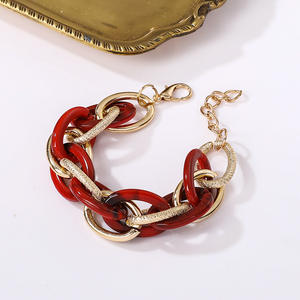 Brazalete Acrílico Multicapa, Cadena Punk, Joyería con Estampado de Leopardo, Brazalete Envolvente con Cuentas, Estilo Vintage, Retro, Gótico, Accesorios 2026 - Product Image 6