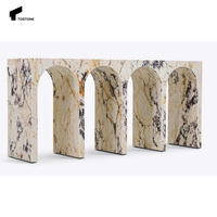 Tostone contemporain Calacatta alto luxe marbre Console Table décoration intérieure pour salle à manger salon maison chambre