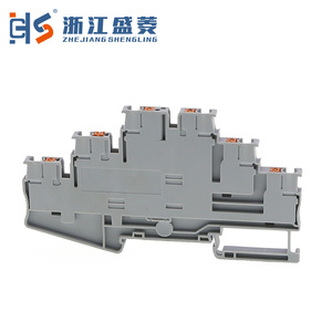 PT-<strong>2</strong>.5-3L Triple Deck Three Level Layer <strong>Quick</strong> <strong>Connect</strong> Push in <strong>Terminal</strong> <strong>Block</strong> - Product Image 3