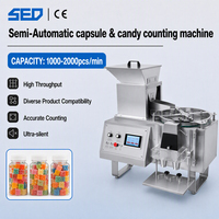 Système de contrôle PLC à haute production, machine de comptage et d'emballage semi-automatique de capsules et de pilules pour petits articles
