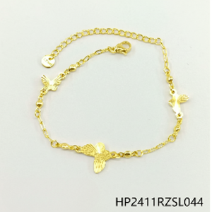 Set di gioielli con strass scintillante da donna placcato in oro 24K regalo per matrimonio e festa - Product Image 1