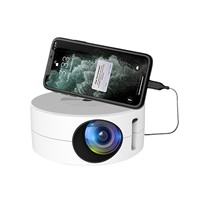 Projecteur Portable Mini YT200 Direct Usine pour Enfants, HD 1080P, Lampes LED LCD, Miroir d'Écran Éducatif pour Téléphone Portable, 30 Lumens