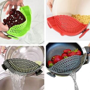 Factory Grade Silicone Food Strainer Fits All Pots and Dishwasher Safe for Rice Washer Pot Edge Drain Filter Water Baffle - Product Image 3