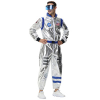 Combinaison Astronaute Sexy pour Homme et Femme, Combinaison d'Aviation, Tenue de Performance, Costume Cosplay, Astronaute, Halloween