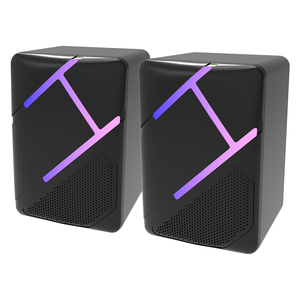 En gros, paire d'enceintes mini USB 2.0 pour <span class=keywords><strong>ordinateur</strong></span>, 5W*2, avec lumière RGB, étanches IPX4, prennent en charge les cartes mémoire pour PC Gaming - Product Image 1