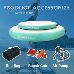 Colchoneta inflable redonda para gimnasia al aire libre, tapete de entrenamiento para acrobacias, bloque de aire inflable, viga de equilibrio. - Product Image 6