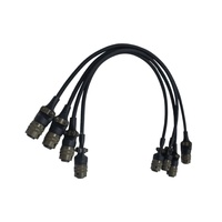 Connecteur femelle circulaire MIL 6 broches de qualité industrielle avec protection anti-accroc