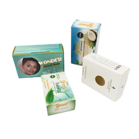 SENCAI — boîte de rangement en papier blanc, pas cher, emballage cadeau personnalisé de haute qualité, boîte de rangement pour savon avec fenêtre transparente en pvc