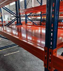 מתכוונן קל להתקין פלדה תעשייתי למינציה ערמה מדפים כבדים מתלה מזרן עם חפיסות - Product Image 5