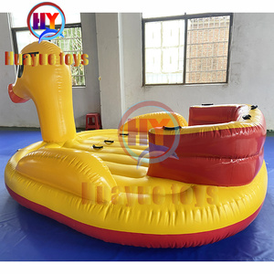Barco inflable de agua, el más duradero, pato amarillo, flotante, sofá, agua, esquí, barco - Product Image 1