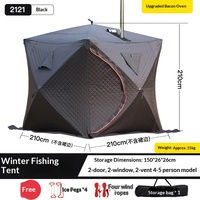 Tente de sauna extérieure portable à une porte et cinq coins, pour toutes les saisons, pêche sur glace, sauna vapeur, bain aux herbes, tente de vapeur humide