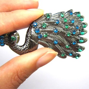 Broche de Pavo Real con Cristales de Estrás, Diseño Delicado, Fabricación China, Pin de Solapa de Lujo - Product Image 6
