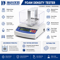 Testeur de densité de mousse, densimètre pour éponges, principe d'Archimède, précision 0,0001 g/cm³, machine de test d'absorption d'eau