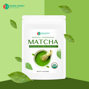 <span class=keywords><strong>Matcha</strong></span> en Polvo 100% Orgánico de Grado Ceremonial, 50g, Porciones de <span class=keywords><strong>Té</strong></span> Verde de Primera Cosecha en Bolsa de Marca Blanca - Product Image 5
