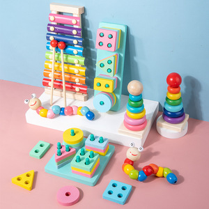 Giocattoli <span class=keywords><strong>Montessori</strong></span> in <span class=keywords><strong>Legno</strong></span> per Bambini, Vari Stili, Giocattoli Educativi Precoci per l'Apprendimento dei Bambini - Product Image 2