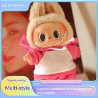 Pendentif Poupée Série Fantaisie : Sweat à Capuche en Tissu, Chemises et Hauts Mignons en Tissu pour Enfants de 7 à 14 Ans, Chine