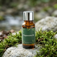 Huile Essentielle d'Aromathérapie de Menthe Poivrée Pure (Mentha Piperita) Distillée Fraîchement, Naturelle et de Qualité Supérieure en Gros