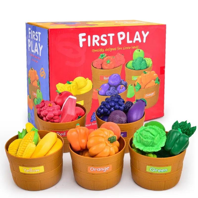 Toy Food Pretend Playing Baby Girl Play Sets Set 2020 Fruit And Vegetable Like Soft Kitchen Toys