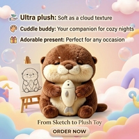 Peluche personnalisée Kawaii en forme d'animal, jouet en peluche sur mesure, poupée personnalisée ODM, motif et couleur personnalisés, super doux, 25 cm, unisexe, prix bas
