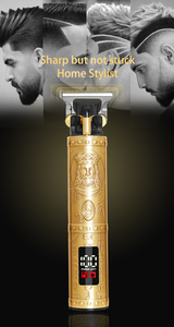 เครื่องตัดแต่ง<span class=keywords><strong>ทรง</strong></span><span class=keywords><strong>ผม</strong></span> MRY Retro Golden Embossed Trimmer T9 ใบมีดสแตนเลส พร้อมจอ LCD ชาร์จ USB ได้ เหมาะสำหรับช่างตัด<span class=keywords><strong>ผม</strong></span>ชาย ใช้ในบ้านหรือร้านเสริมสวย - Product Image 5