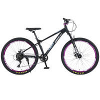 Vélo de montagne en alliage d'aluminium, cadre souple, 18 vitesses, selle confortable, léger, amortissement pneumatique, freins à double disque, 26 pouces, pas cher