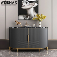 Meubles WISEMAX, buffet moderne de luxe avec cadre en acier inoxydable, armoires de rangement, meubles de salle à manger pour restaurant