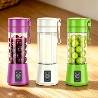 Multifunctionele fruitsapmixer 380ml USB draagbare blender, eenvoudig te bedienen, sinaasappelsapmachine of voor dagelijkse smoothies